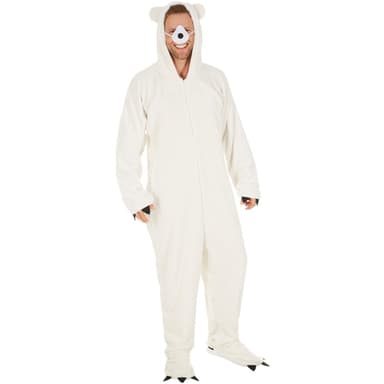 Unisex kostume Isbjørn - L