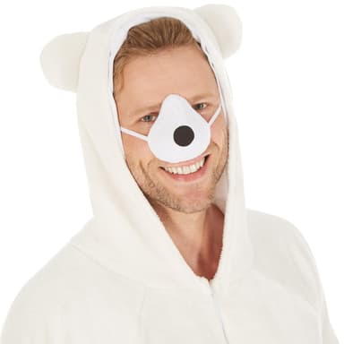 Unisex kostume Isbjørn - L