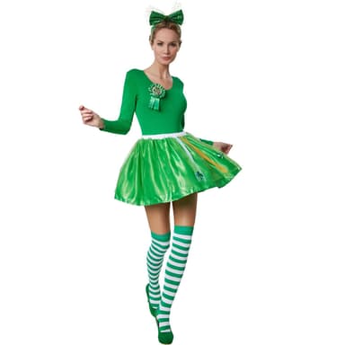 St. Patrick’s Day tylskørt i nationalfarverne - S/M