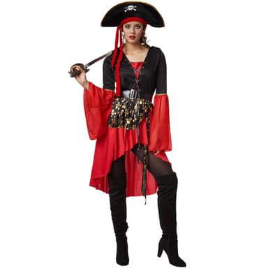 Piratdronning kostume - M