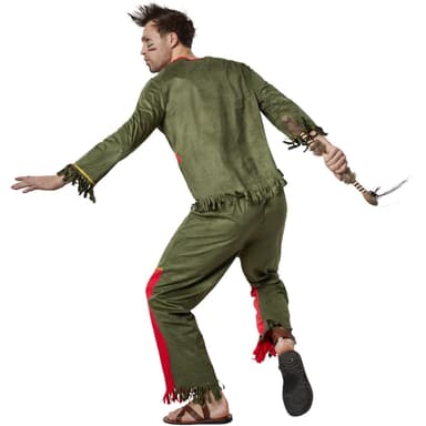 Tavs Mohikaner kostume - XXL