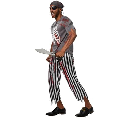 Halloween pirat kostume - L