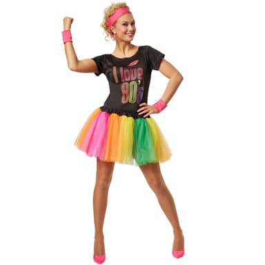 80'er popstjerne kostume - XXL
