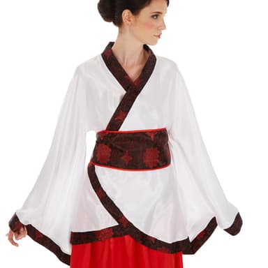 Flot asiatisk inspireret kostume - L