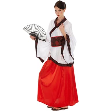 Flot asiatisk inspireret kostume - L