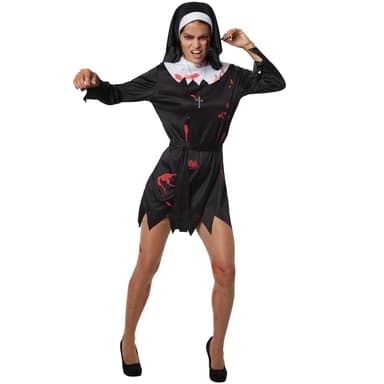 Halloween nonne kostume - L