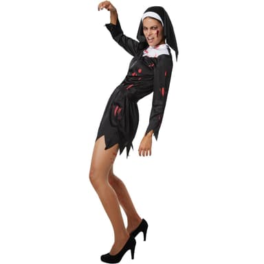 Halloween nonne kostume - L