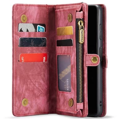 CaseMe mobilcover 008 8-kort Samsung Galaxy A25 5G - Rød