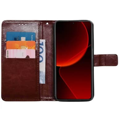 Wallet cover 3-kort Xiaomi 15 Pro - Brun