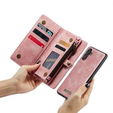CaseMe mobilcover 008 8-kort Samsung Galaxy A25 5G - Lyserød