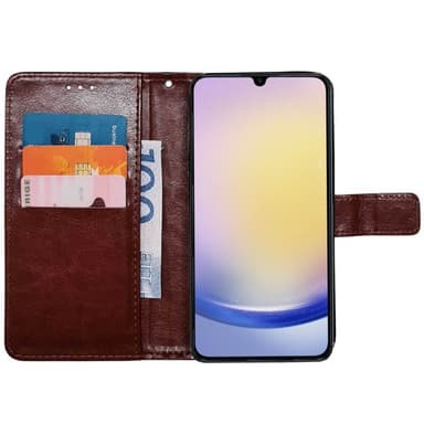 Wallet cover 3-kort Samsung Galaxy A25 5G - Brun