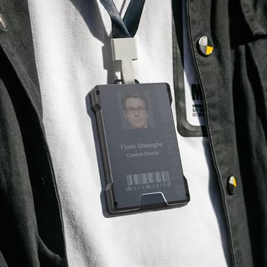 RFID kreditkortholder med Cash Clip 6 kort Sort