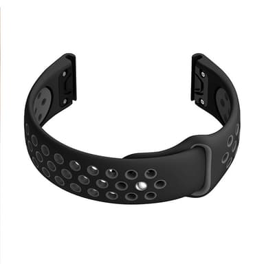 Silikone urrem til Garmin Fenix-serien Sort+grå