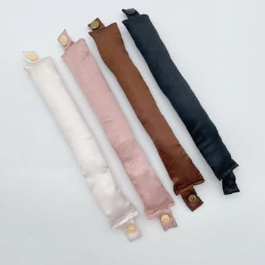 1-sæt Satin Heatless Hair Curler til at sove om natten Champagne