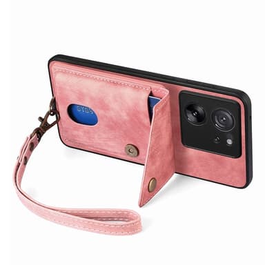 SKALO Xiaomi 13T/13T Pro PU-læder Cover med Pung - Pink