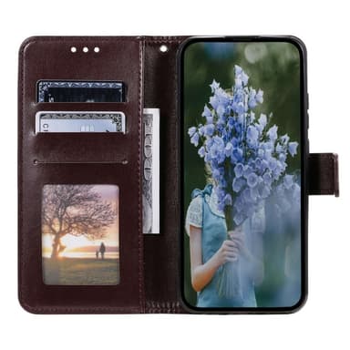 SKALO Motorola Moto G52 Mandala Flip Cover - Brun