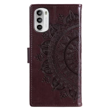 SKALO Motorola Moto G52 Mandala Flip Cover - Brun