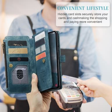 CaseMe Samsung A34 5G CaseMe Big Wallet Pungetui - Blå