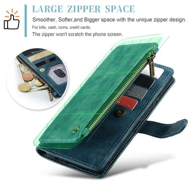 CaseMe Samsung A34 5G CaseMe Big Wallet Pungetui - Blå