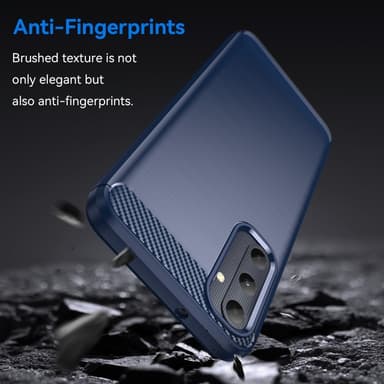 SKALO Samsung A05s 4G Armor Carbon Stødsikker TPU-cover - Blå