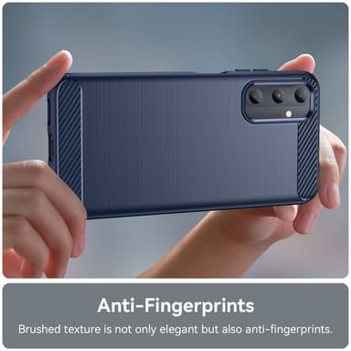 SKALO Samsung A05s 4G Armor Carbon Stødsikker TPU-cover - Blå
