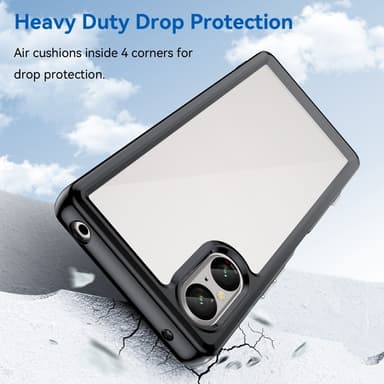 SKALO Sony Xperia 5 V Farve Bumper Cover - Sort