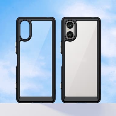 SKALO Sony Xperia 5 V Farve Bumper Cover - Sort