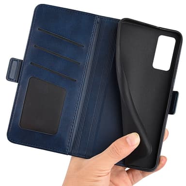 SKALO Xiaomi 12 Premium Wallet Flip Cover - Blå