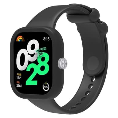 SKALO Silikone rem med Cover Xiaomi Redmi Watch 4 - Sort