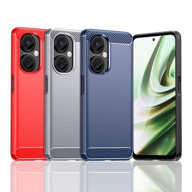 SKALO OnePlus Nord CE 3 Lite 5G Armor Carbon Stødsikker TPU-cover - Sort