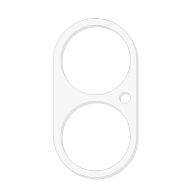 SKALO iPhone 16 3D Kameralinse Beskyttelsesglas - Gennemsigtig