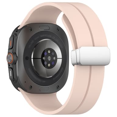 SKALO Silikonearmbånd metallspænde Samsung Watch Ultra 47mm - Pink