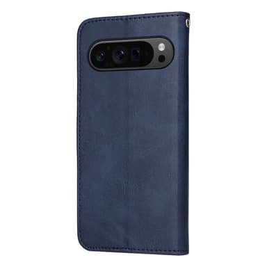 SKALO Google Pixel 9 Pro XL PU-læder Pungetui - Blå