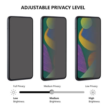 2-PAK SKALO OnePlus Nord 4 5G Privacy Hærdet Glas Skærmbeskyttelse - Sort
