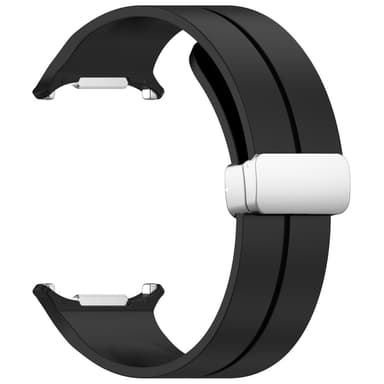 SKALO Silikonearmbånd metallspænde Samsung Watch Ultra 47mm - Sort