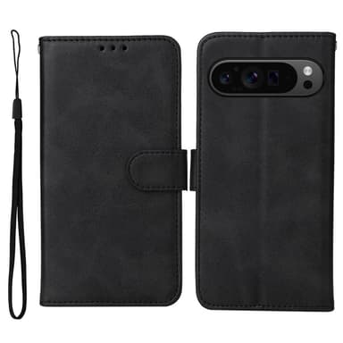 SKALO Google Pixel 9 Pro XL PU-læder Pungetui - Sort