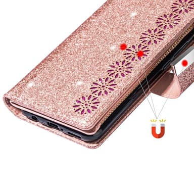 Til Samsung Galaxy A16 5G / A16 4G Taske Starry Sky - Rose Gold