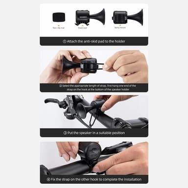 Electric Bike Bell Bell High Decibel Cykelstyr - RØD