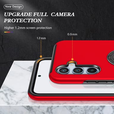 Samsung Galaxy A55 Fingerring Kickstand Hybrid Taske