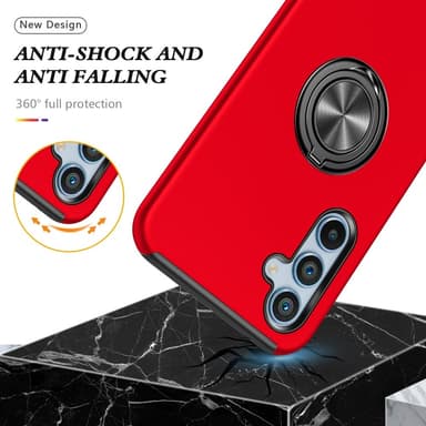 Samsung Galaxy A55 Fingerring Kickstand Hybrid Taske