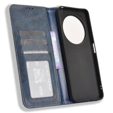 Til Xiaomi Redmi 14C Pung Stand Flip Telefonetui - Blå