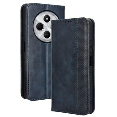 Til Xiaomi Redmi 14C Pung Stand Flip Telefonetui - Blå
