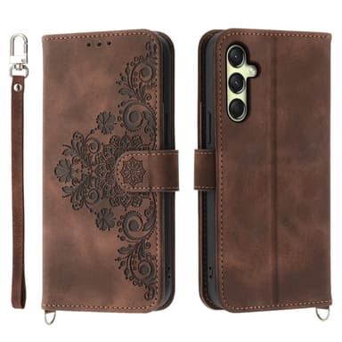 Til Samsung Galaxy A16 5G / A16 4G Cover med Blomstermønster Wallet Cover