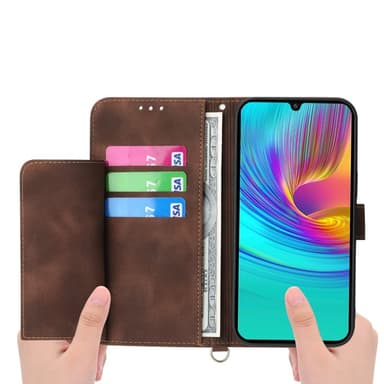 Til Samsung Galaxy A16 5G / A16 4G Cover med Blomstermønster Wallet Cover