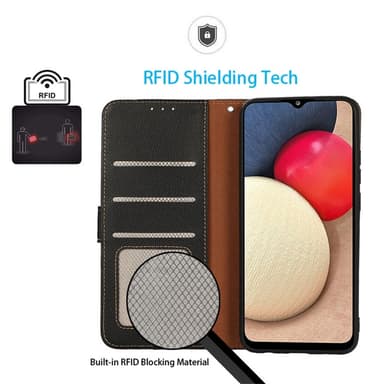 KHAZNEH Pung etui til Xiaomi Redmi 14C - Sort-rød