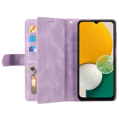 Til Samsung Galaxy A16 5G / A16 4G Etui med Lynlåslomme og 9 Kortlommer