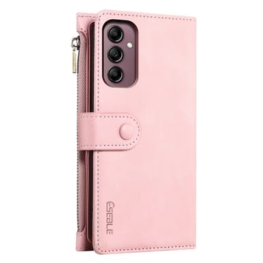 ESEBLE Star Series Til Samsung Galaxy S24 FE Etui med Lynlåslomme - Rosaguld