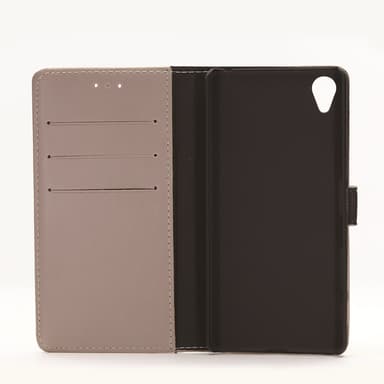 Sony Xperia X Crazy Horse Texture Punge Læderbetræk Beige