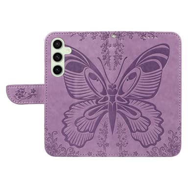 Til Samsung Galaxy S24 FE Etui Stand Tegnebog Etui Sommerfuglemønster