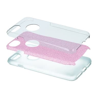 Glitrende etui til iPhone 16 - Pink